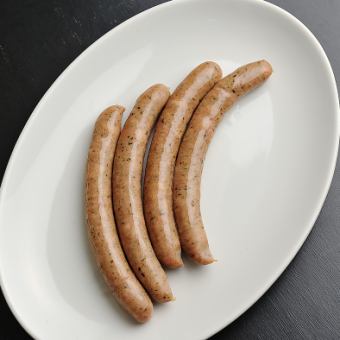 Roughly ground sausages (3 pieces) / thick-sliced bacon