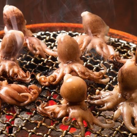 イイダコの七輪焼き