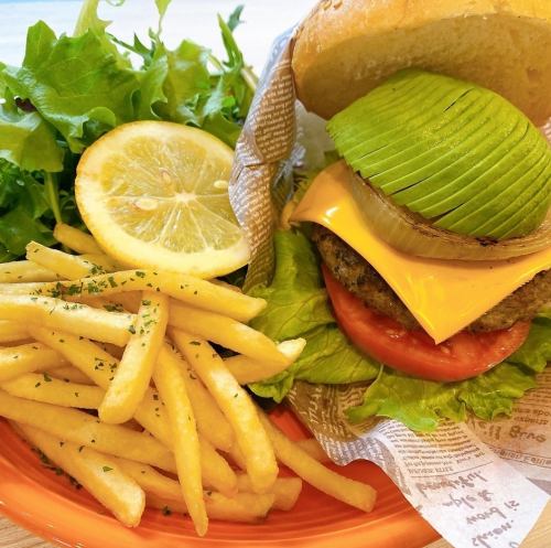 Mountain burger avocado