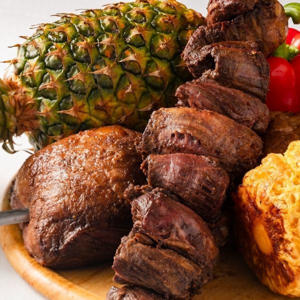 [Churrasco lunch] Recommended for families with children and lunch with moms.Comes with a soft drink★