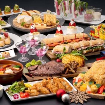 11/1～【土日祝ディナー】ビュッフェディナー＆スイーツビュッフェ　牛肉の鉄板焼きやなど