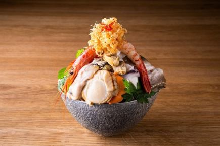 "Shio" -Enjoy the seafood Monjayaki course-