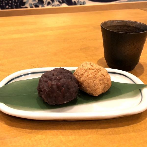 [Drink set] Single ohagi (photo shows kinako & grain bean paste)