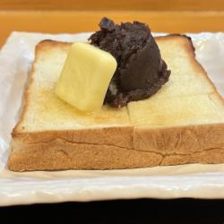 [Drink set] Bean paste butter toast