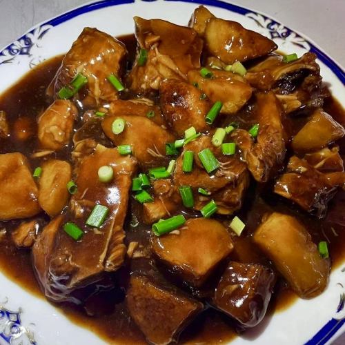 Spare ribs stewed in soy sauce