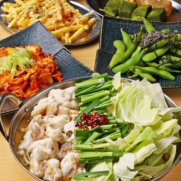 一番人気飲み放題2時間付【もつ鍋食べ放題コース】お料理全8品◆4000円(税込)