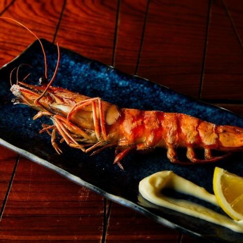 炉ばた名物大海老原始焼き　1本