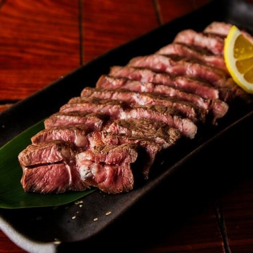 希少黒毛和牛東京ビーフミスジの炭火焼き