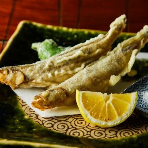 北海道産子持ち本ししゃもの天婦羅　（2本）