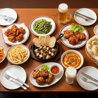 料理8品+飲み放題付きコース 6,500円⇒5,500円