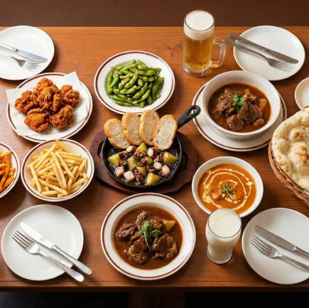 ラム煮込み食べ放題+飲み放題付きコース 7,500円⇒6,500円