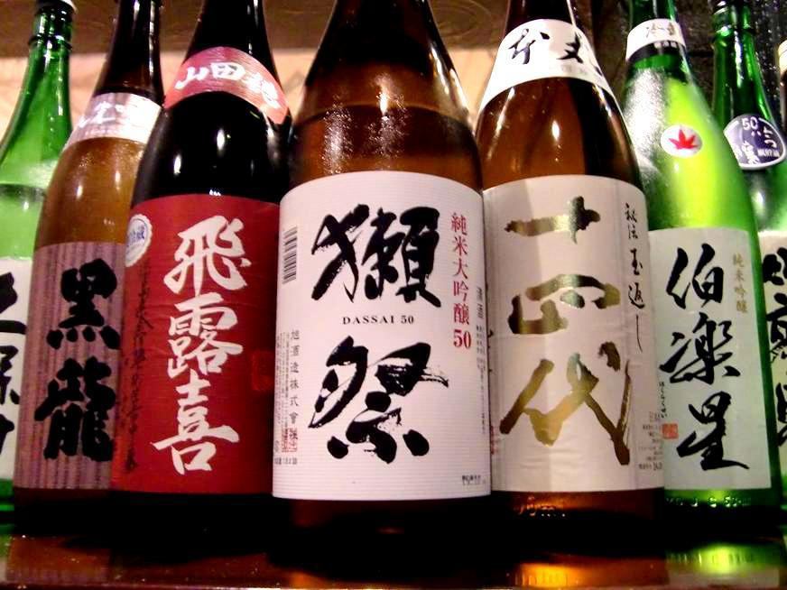 Carefully selected famous sake from all over the country.We have more than 120 brands!