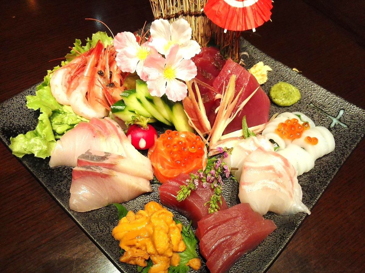 Directly delivered from Shiogama Port! You can enjoy fresh seafood ◎