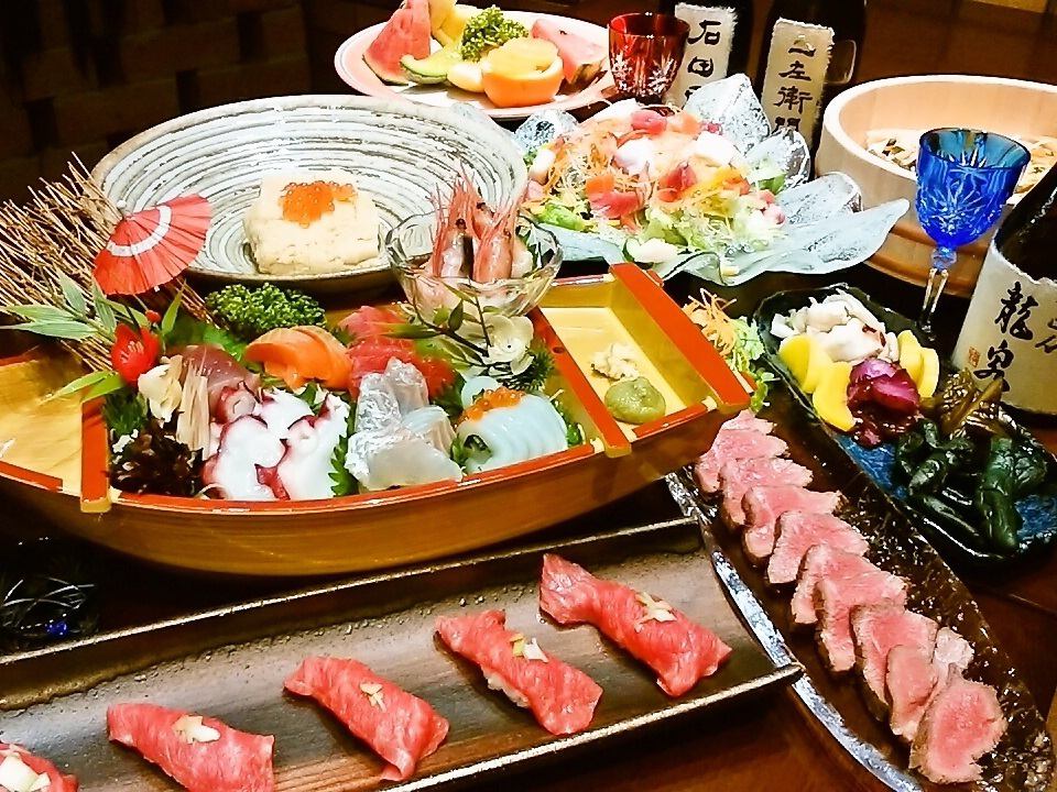 帶有seri nabe的宴會套餐！使用優惠券可以將價格從7,000日元減至5,000日元！