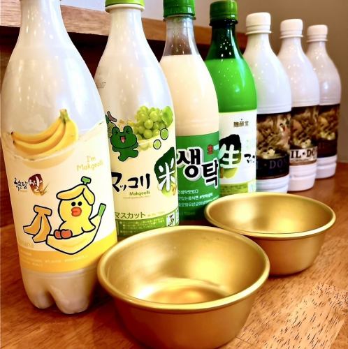 種類豊富なマッコリ!お気に入りのフレーバーがきっと見つかる!