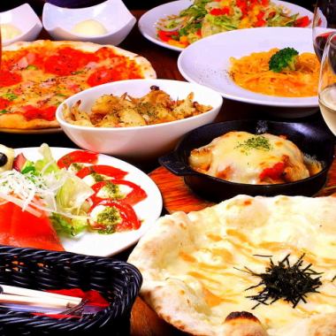 ■MIRAデラックスコース☆料理9品2.5時間飲み放付4900円(税込)■ワイン飲み放題&クーポンも♪