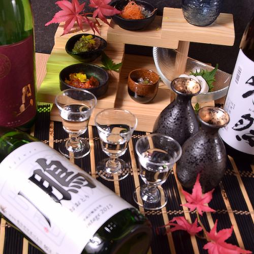 【유명 상표 니혼슈를 갖추고 있습니다】 유명 유명 상표 봉제 연마 2할 3분을 비롯한 니혼슈 60종류 준비!!