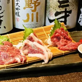 夏限定【6,500コース】熊本直送馬刺しコース2時間飲み放題付き9品