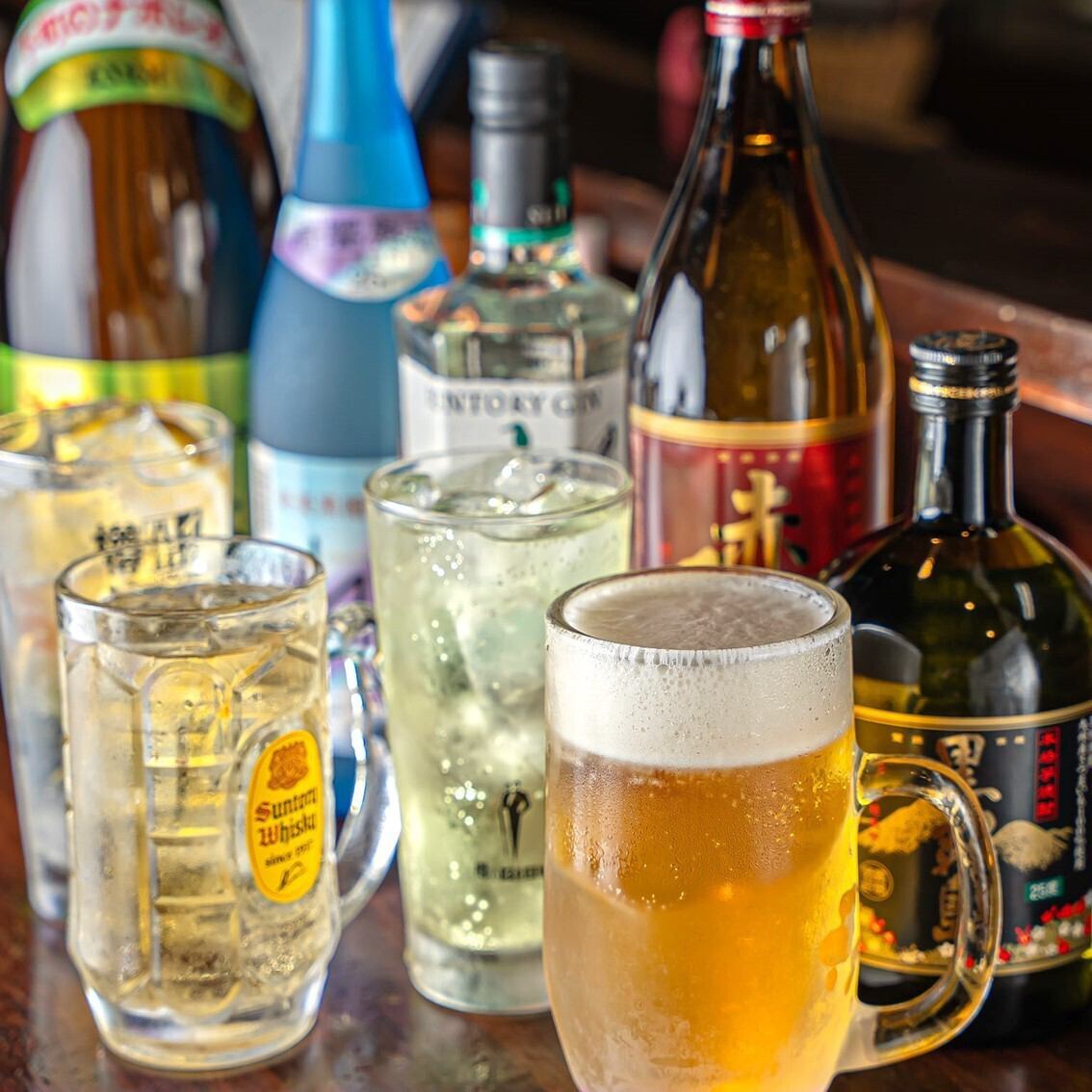 飲み放題がとってもお得★お好きなドリンクとお料理を楽しんで♪