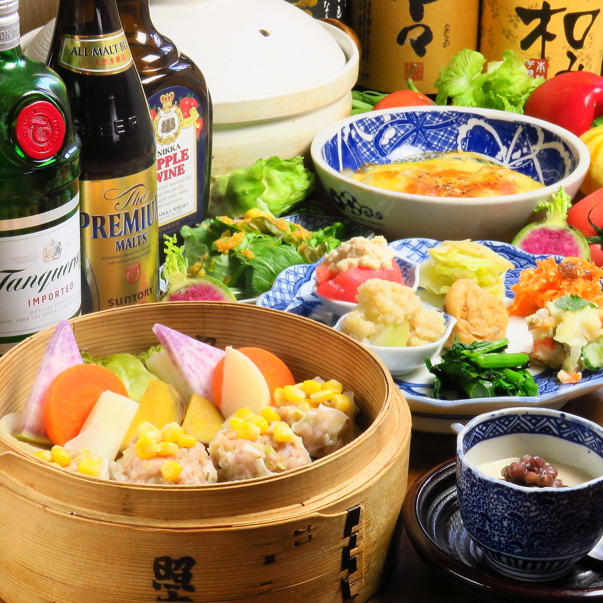 専門書「宴会料理大全」シグマ企画 発行 盛りだくさんでヘルシーな料理で楽しもう！飲み放題付き宴会コース