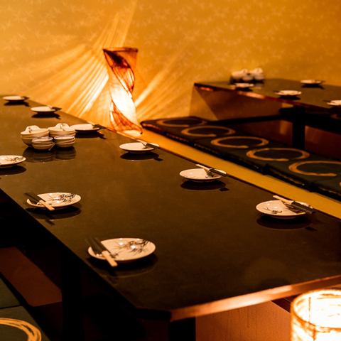 ≪Private banquet room≫ Even large groups can be accommodated in a private room.