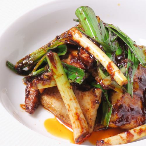 葉ニンニクの回鍋肉