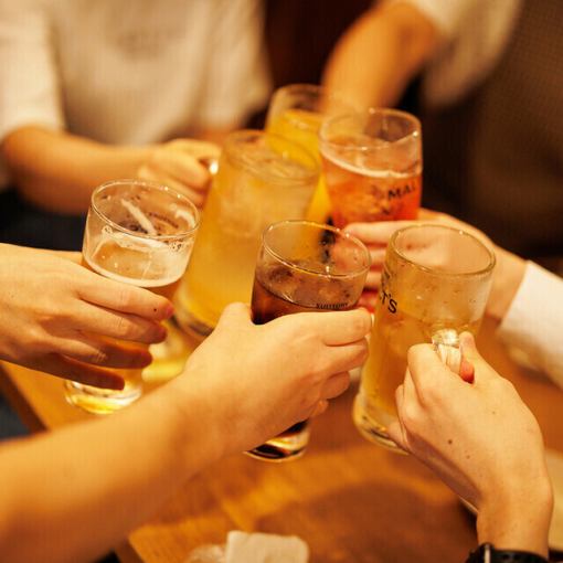 【アラカルト飲み放題】全80種類♪2時間飲み放題1500円(税込1650円)※当日予約OK♪