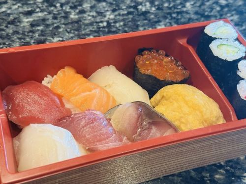 Take-out sushi bento