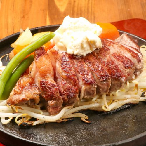 Luxury steak ♪ "Japanese black beef sirloin steak"