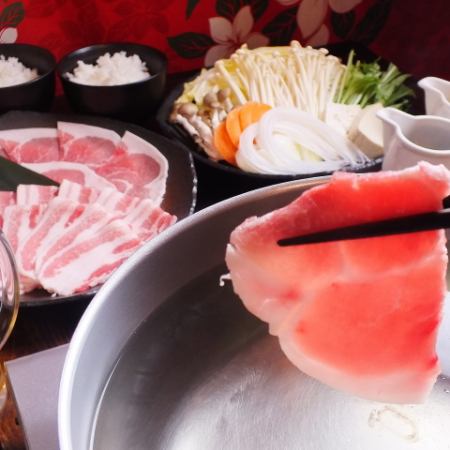 [Advance reservation only! All-you-can-eat and drink for 120 minutes!] Agu & Shimabuta shabu-shabu banquet course