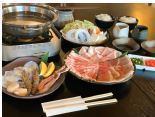 Agu & special seafood shabu-shabu set (price per person)