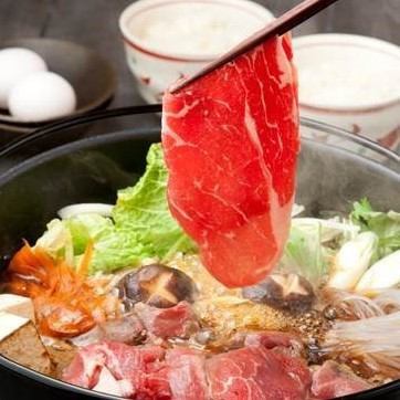 [Premium] Japanese black beef sukiyaki set (price per person)
