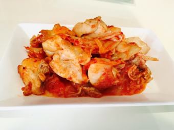 1 chicken thigh grilled chicken kimchi