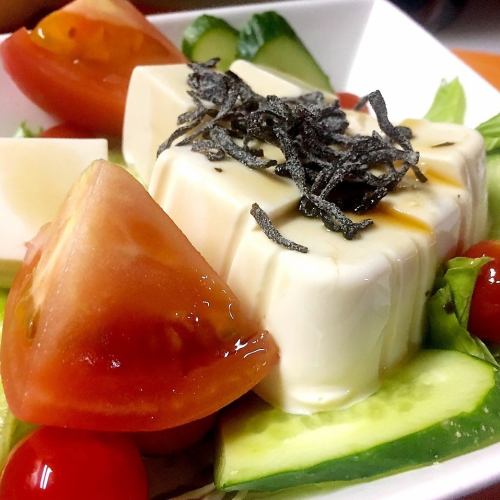 Refreshing tofu salad (shiso dore)