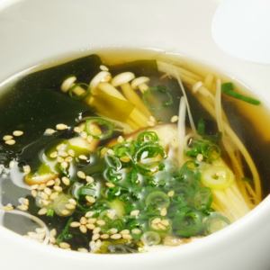 Seaweed soup/Egg soup