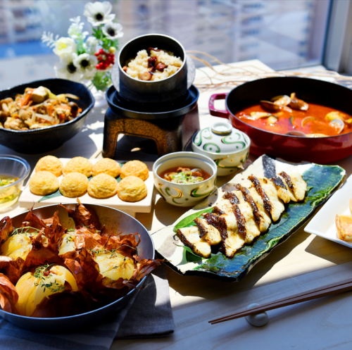 Breakfast & lunch buffet♪