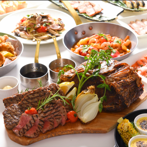 Enjoy Hyogo's local ingredients with a buffet of over 90 varieties and a spectacular view!