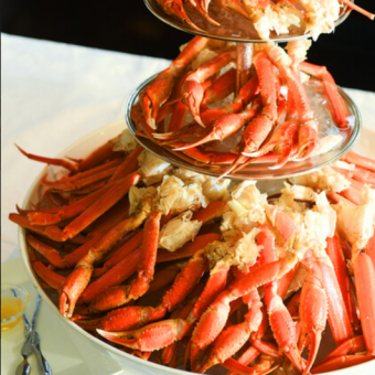 夜バイキング【ズワイ蟹も食べ放題】揚げたて天ぷら、冬のスイーツも食べ放題♪（平日）