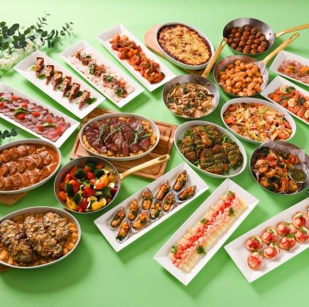 4月~【夜バイキング】ガッツリお肉や、実演スイーツetc.夜景と春のごちそうで◎(土日祝限定)