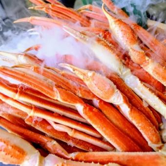 Includes one drink {Soft drinks all-you-can-drink + all-you-can-eat snow crab (medium size) course} 100 minutes 6,908 yen (tax included)