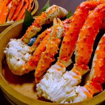 Includes one drink ◇ Premium all-you-can-drink + all-you-can-eat king crab course ◇ 100 minutes 16,280 yen (tax included)