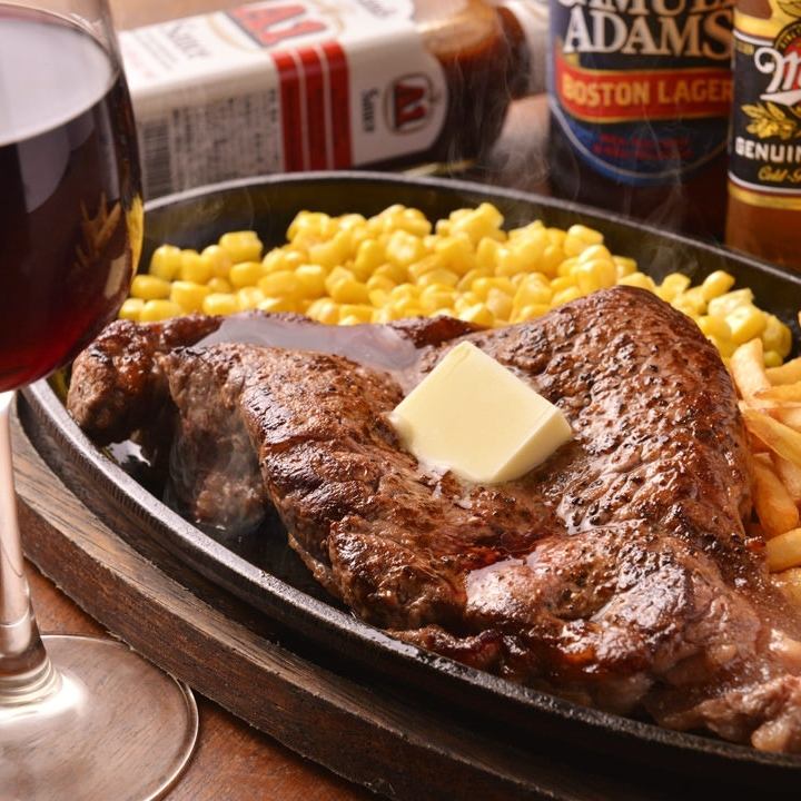 ボリューム満点のこだわりお肉が自慢です☆