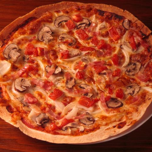 나무 스톡 피자