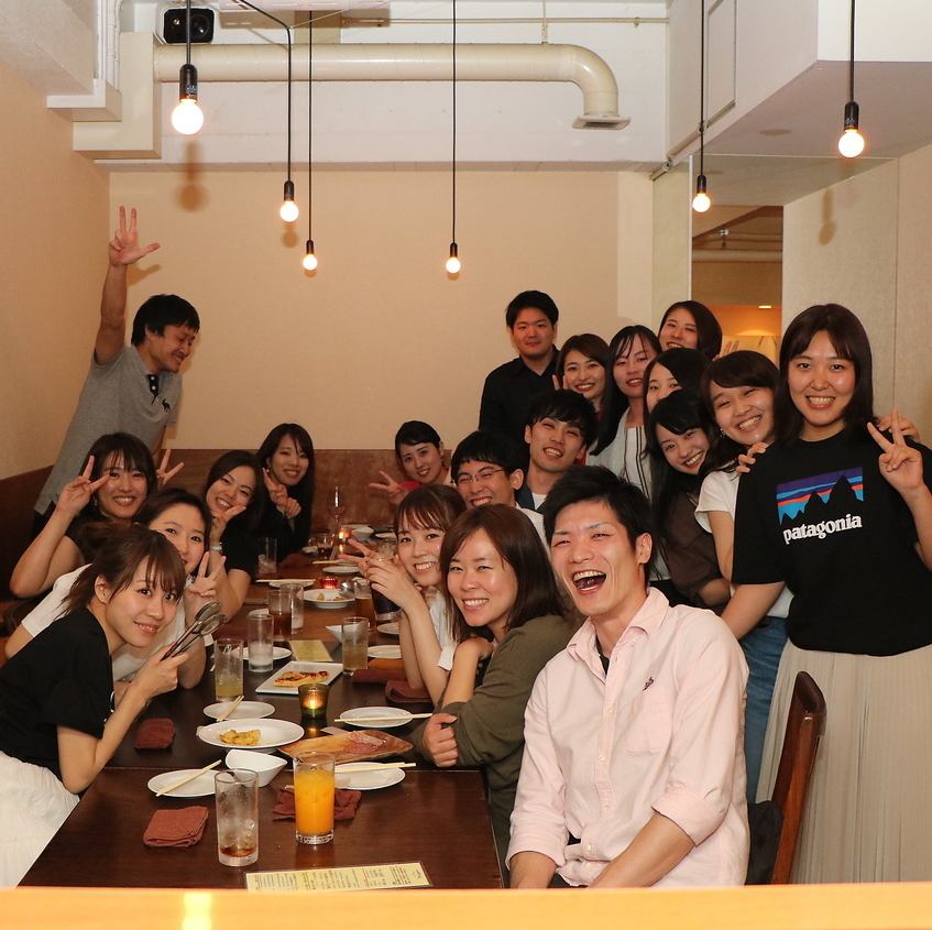 最大150名様まで対応可能な完全個室完備！