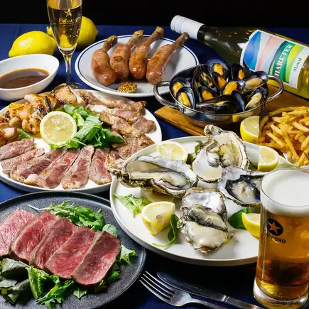 【最大120名様OK！大宴会個室有り！】忘年会・におすすめ！お料理全10品120分飲み放題付き4000円
