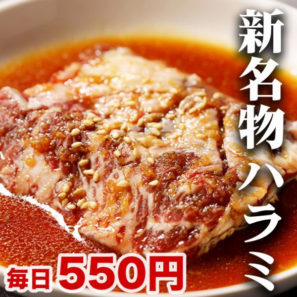 新名物！赤字覚悟のハラミ！ドーンと大判1枚！
