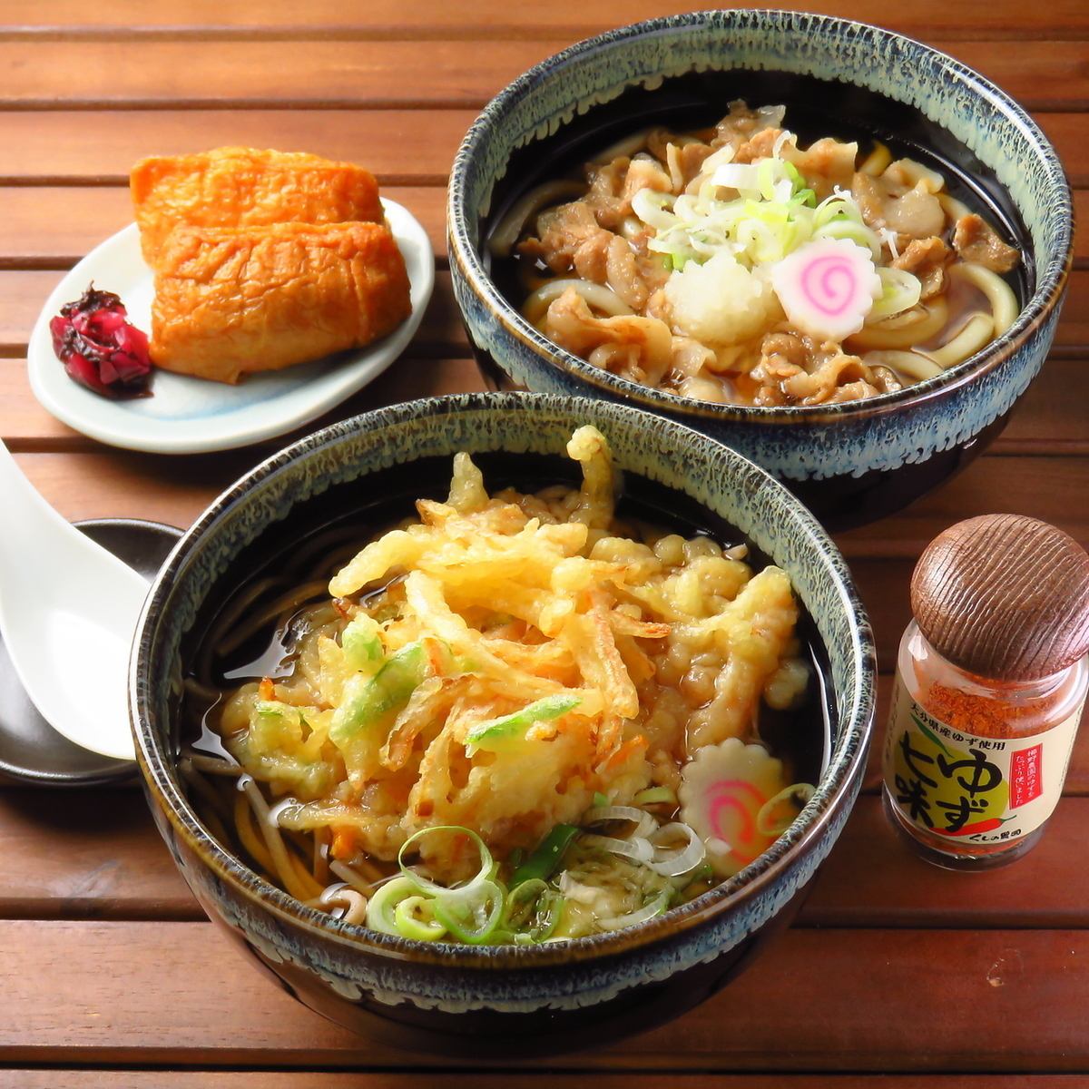 出汁が決め手のうどん・そばをアットホームな店内でどうぞ♪