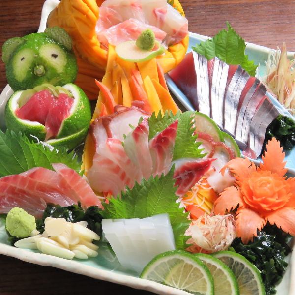 Assortment of 5 Kinds of Sashimi of the Day