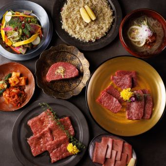 [Private room guaranteed] "Ushihime Premium Course" 14 dishes/11,000 yen ◆ Standards such as top-quality sirloin, yukhoe, and skirt steak