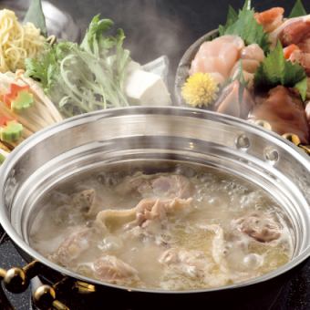 【鶏水炊きコース】※お料理のみ＜全8品＞6,500円（税込）